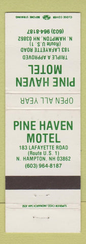 Matchbook Cover - Pine Haven Motel North Hampton NH