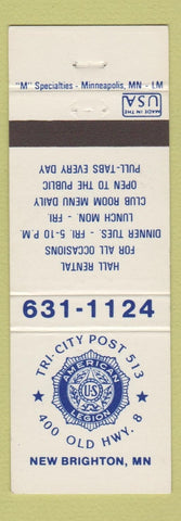 Matchbook Cover - American Legion New Brighton NM