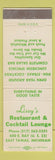 Matchbook Cover - Lixey's Restaurant East Tawas MI