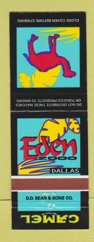 Matchbook Cover - Eden 2000 Dallas TX Camel Cigarettes