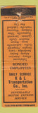 Matchbook Cover - K&L Transport Trucking Atlanta Baxley Bainbridge Ocilla WORN