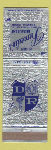 Matchbook Cover - Remedio's Restaurant Wilmington DE