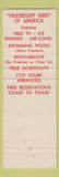 Matchbook Cover - Custer Motel Custer SD