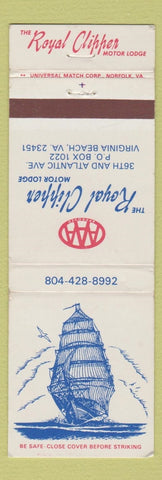 Matchbook Cover - Royal Clipper Motor Lodge Virginia Beach VA