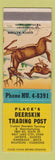 Matchbook Cover - Place's Deerskin Trading Post Salt Lake City UT