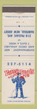 Matchbook Cover - Billy Budd's Shanty Pub Fairfield NJ
