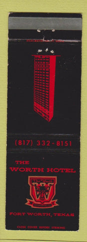 Matchbook Cover - Worth Hotel Fort Worth TX