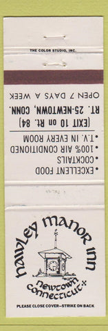 Matchbook Cover - Hawley Manor Inn Newtown CT
