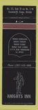 Matchbook Cover - Knights Inn Cromwell CT