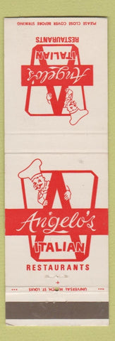Matchbook Cover - Angelo's Italian Restaurants