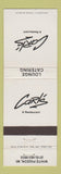 Matchbook Cover - Carl's Restaurant White Pigeon MI