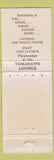 Matchbook Cover - Coachlight Inn Tomahawk Lounge Prescott AZ WEAR