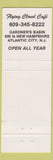 Matchbook Cover - Flying Cloud Cafe Atlantic City NJ