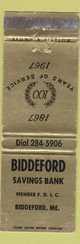 Matchbook Cover - Biddeford Savings Bank Biddeford ME