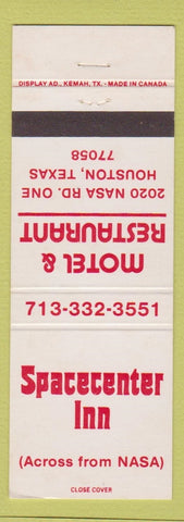 Matchbook Cover - Spacecenter Inn Motel Restaurant Houston TX NASA