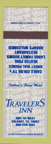 Matchbook Cover - Travellers Inn Dalhart TX
