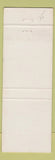 Matchbook Cover - Crash Landing Warren MI