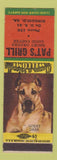 Matchbook Cover - Pat's Grill Ringgold GA low phone Great Dane