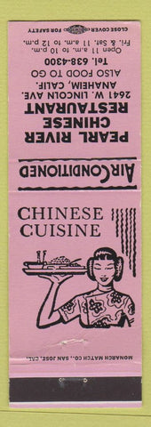 Matchbook Cover - Pearl River Chinese Restaurant Anaheim CA girlie lavender