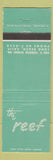 Matchbook Cover - The Reef Long Beach CA teal