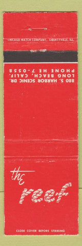Matchbook Cover - The Reef Long Beach CA red