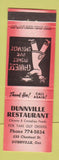 Matchbook Cover - Dunnville Restaurant Chinese Dunnville ON