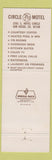 Matchbook Cover - Circle 7/11 Motel Ricky's Restaurant San Diego CA