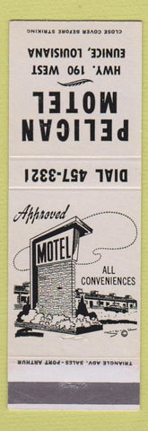 Matchbook Cover - Pelican Motel Eunice LA