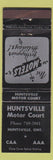 Matchbook Cover - Huntsville Motor Court Huntsville ON