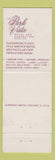 Matchbook Cover - Park Vista Hotel  Gatlinburg TN