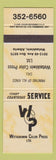 Matchbook Cover - Wetaskiwin Color Press Printing AB yellow