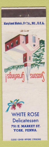 Matchbook Cover - White Rose Deli York PA Christmas