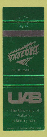 Matchbook Cover - University of Alabama Birmingham AL UAB Blazers