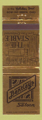 Matchbook Cover - Bentley's Saloon Bowling Green OH Holiday Inn