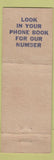 Matchbook Cover Youngstown Water Softener Pittsburgh PA Canton Struthers OH WEAR