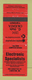 Matchbook Cover - Electronics Lewiston ME Apple Computers IBM Commodore WEAR