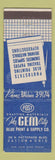 Matchbook Cover - Gem City Blue Print and Supply Dayton OH WEAR
