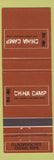 Matchbook Cover - China Camp Saloon San Diego Sacramento CA