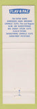 Matchbook Cover - Canned Foods Portland OR Flav R Pac Slim Jims Ringletts