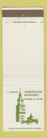Matchbook Cover - Greenfield Village Dearborn MI Henry Ford Museum
