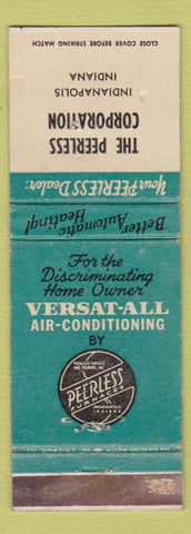 Matchbook Cover - Peerless Furnaces Indianapolis IN WEAR