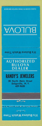 Matchbook Cover - Bulova Watches Randy's Jewelers Dolgeville NY