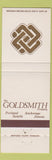 Matchbook Cover - The Goldsmith Company Portland Seattle Anchorage Juneau AK