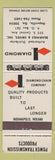Matchbook Cover - Diamond Chain company Hapeville GA Bearings Drives