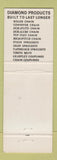Matchbook Cover - Diamond Chain company Hapeville GA Bearings Drives
