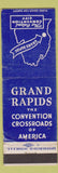 Matchbook Cover - Grand Rapids MI Tourism WORN