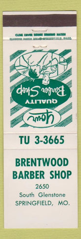 Matchbook Cover - Brentwood Barber Shop Springfield MO
