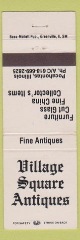 Matchbook Cover - Village Square Antiques Pocahontas IL