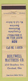 Matchbook Cover - Builtwell Mattresses Cleveland OH