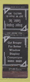 Matchbook Cover - Brager Display Baltimore MD WEAR